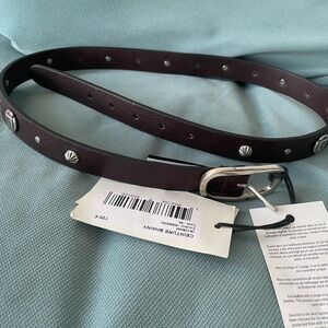 Ba&sh Genuine Leather Belt with Silver embellishments